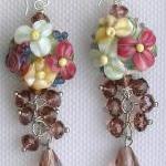 Lampwork Earrings, Handmade Glass Beads,..