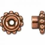10 Pieces - Tierracast Antique Copper Bead..