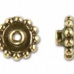 10 Pieces - Tierracast Antique Gold Bead Aligners-..