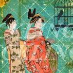 Ladies Of Old Japan Digital Collage Sheet -..