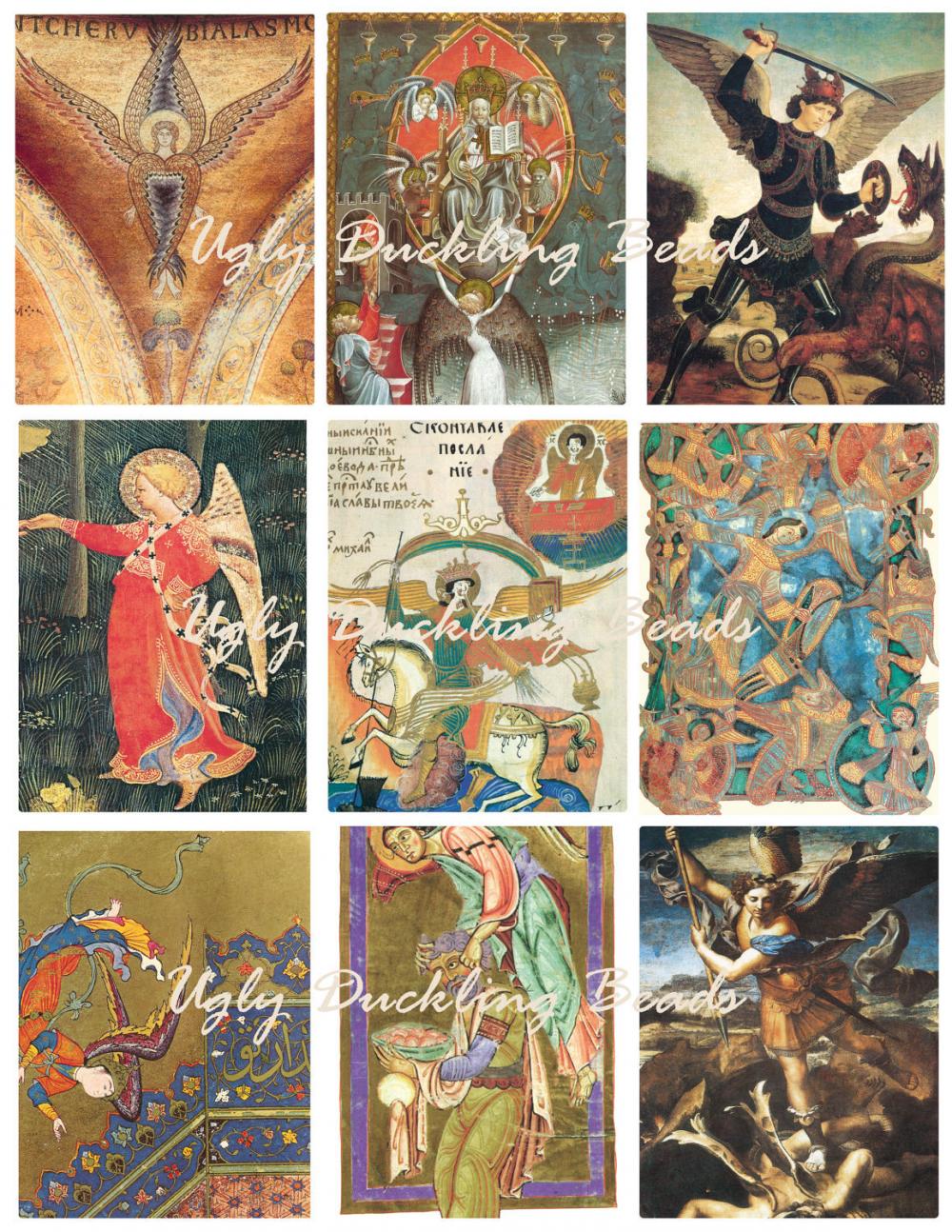 Digital Collage Sheet - Clip Art Elements- Digital Scrapbooking -"angels 2"