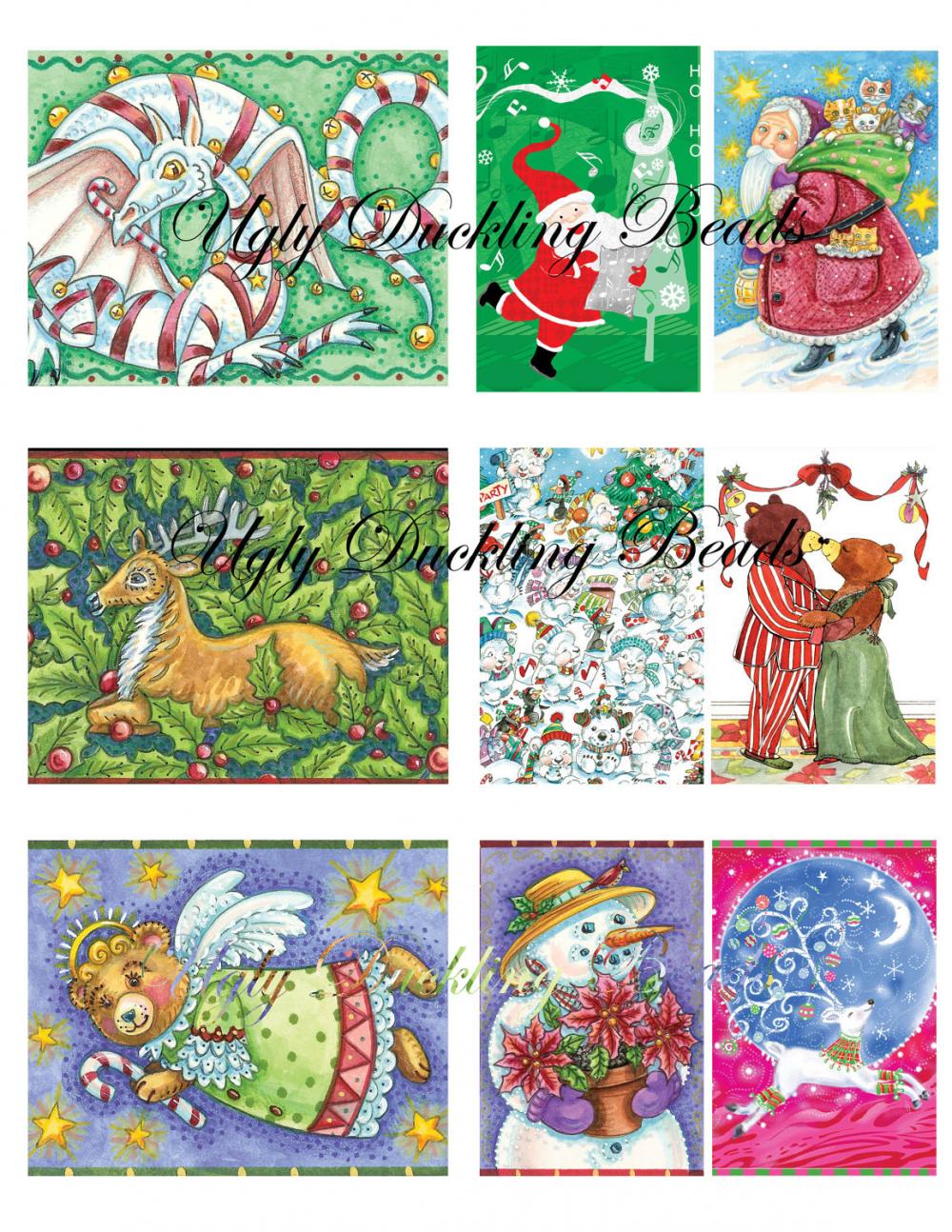Digital Images Collage Sheet - Clip Art Elements- Digital Scrapbooking- "christmas 2"