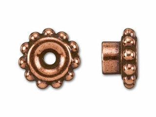 10 Pieces - Tierracast Antique Copper Bead Aligners- Bead Findings, Supplies- -pewter, Lead-